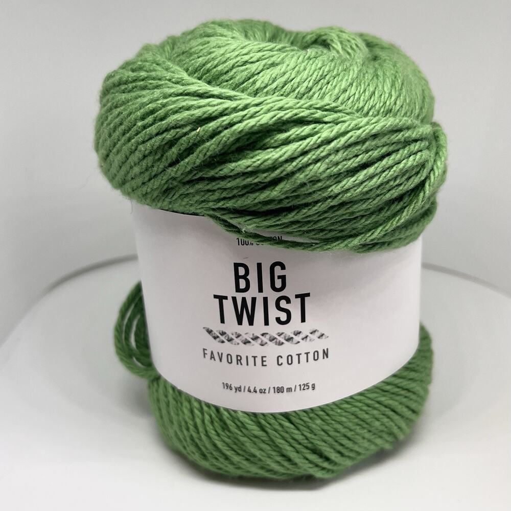 Big Twist Favorite Cotton Yarn, Jade Green